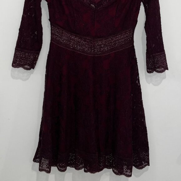 Free People 'Lacey Affair' Mixed Lace Skater Dress - Picture 2 of 2